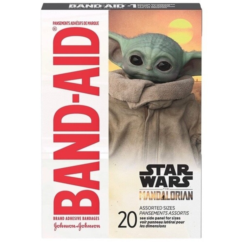 Band-Aid Brand Adhesive Bandages, Star Wars The Mandalorian, 20 ct